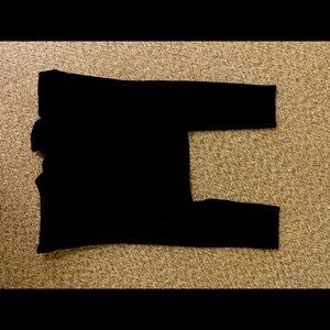 Black Isabel maternity pants with over the belly material and skinny legs size m